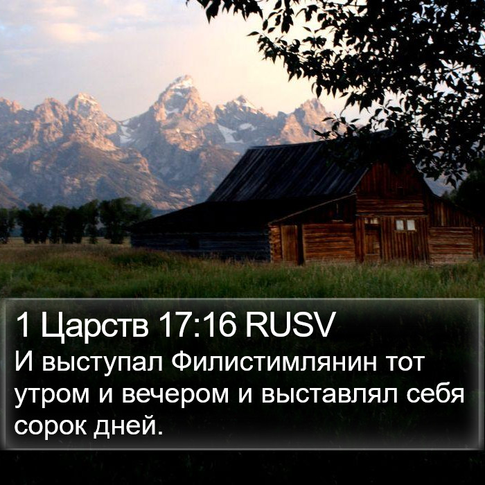 1 Царств 17:16 RUSV Bible Study