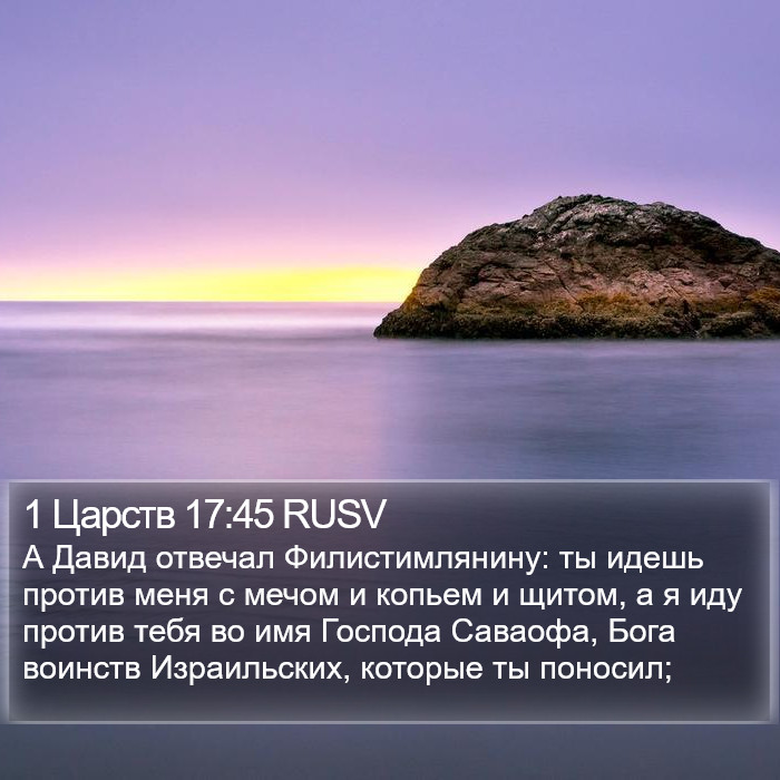 1 Царств 17:45 RUSV Bible Study