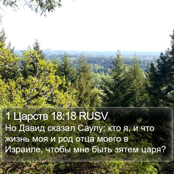 1 Царств 18:18 RUSV Bible Study