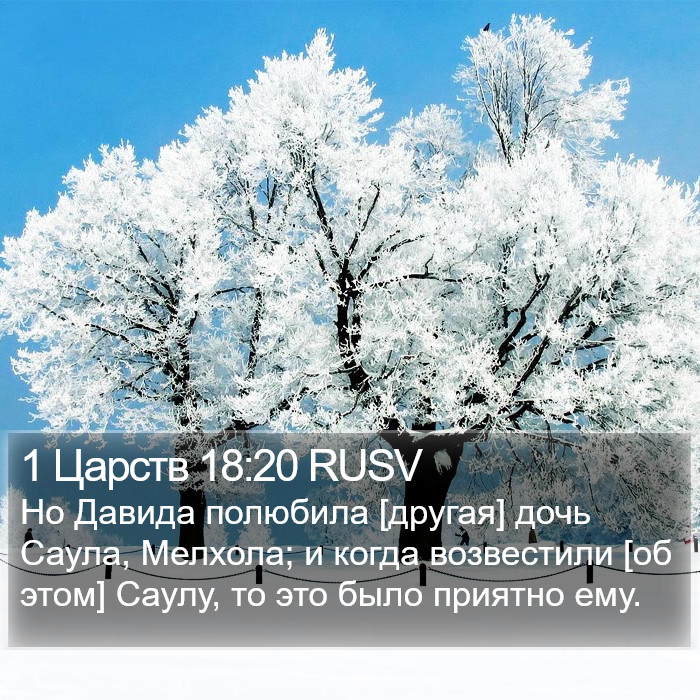 1 Царств 18:20 RUSV Bible Study