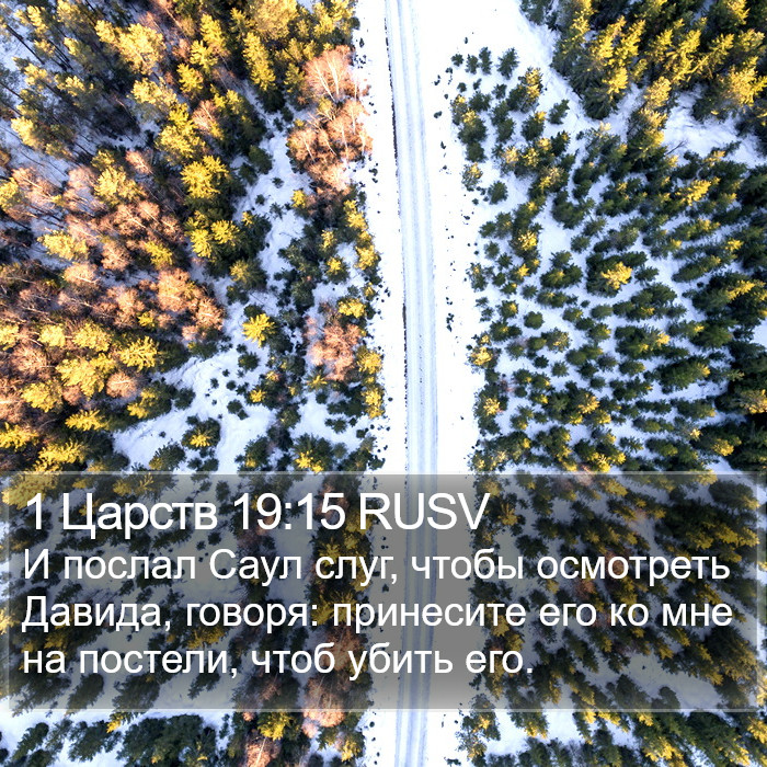 1 Царств 19:15 RUSV Bible Study