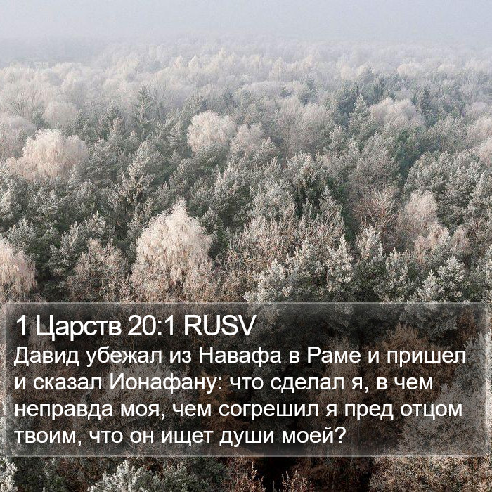 1 Царств 20:1 RUSV Bible Study