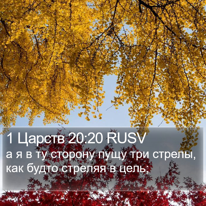 1 Царств 20:20 RUSV Bible Study