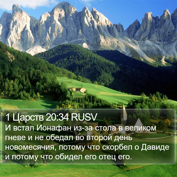 1 Царств 20:34 RUSV Bible Study