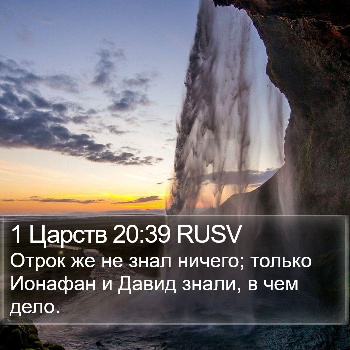 1 Царств 20:39 RUSV Bible Study