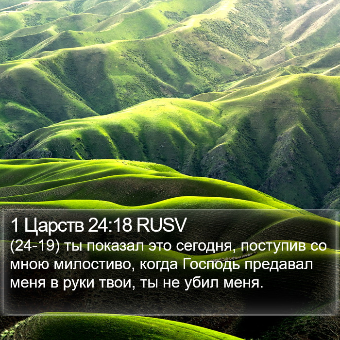 1 Царств 24:18 RUSV Bible Study