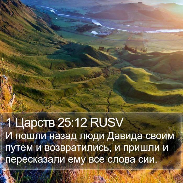 1 Царств 25:12 RUSV Bible Study