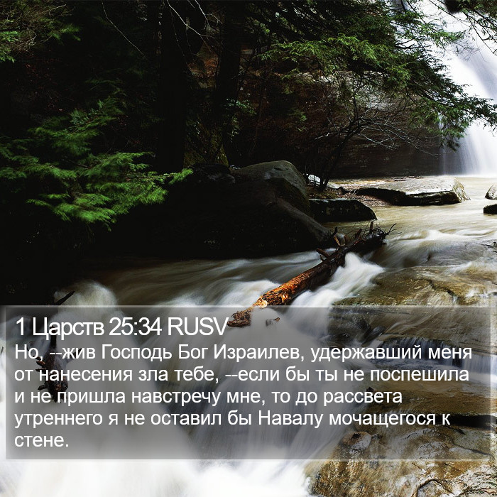 1 Царств 25:34 RUSV Bible Study