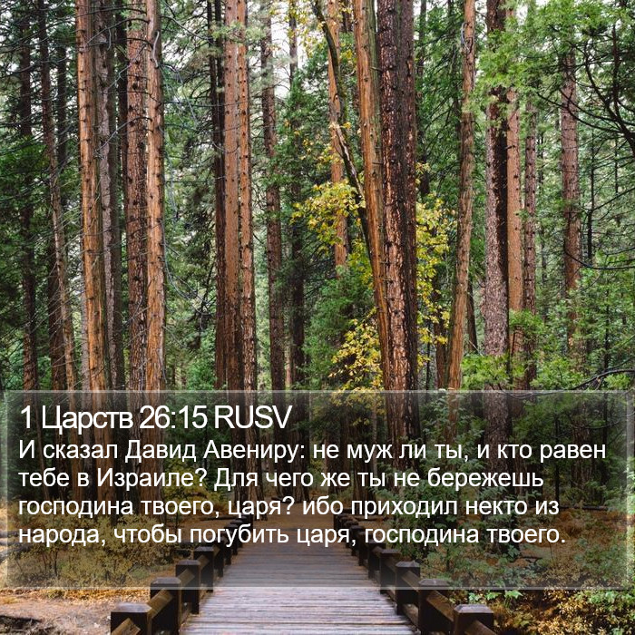 1 Царств 26:15 RUSV Bible Study