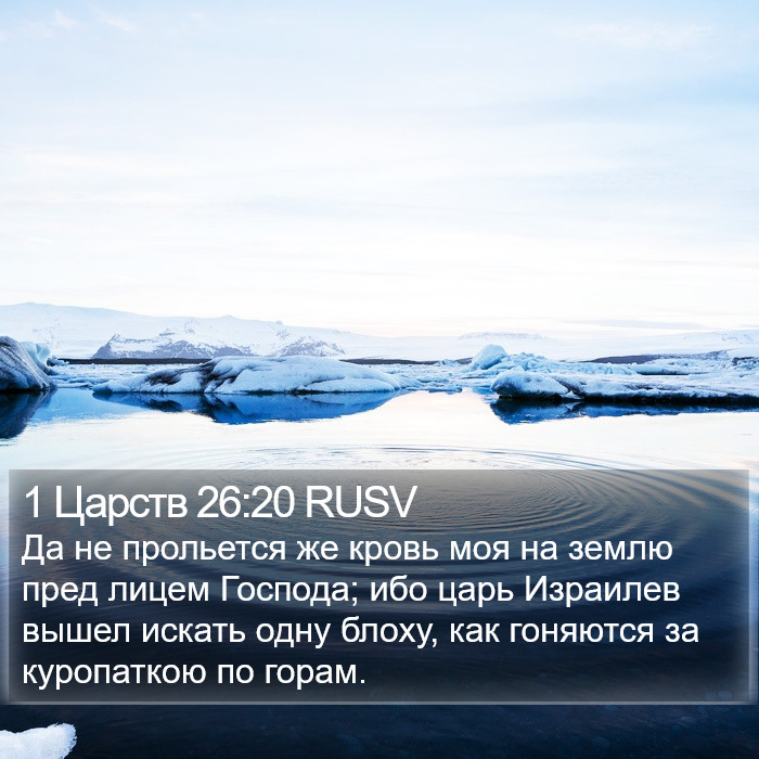 1 Царств 26:20 RUSV Bible Study