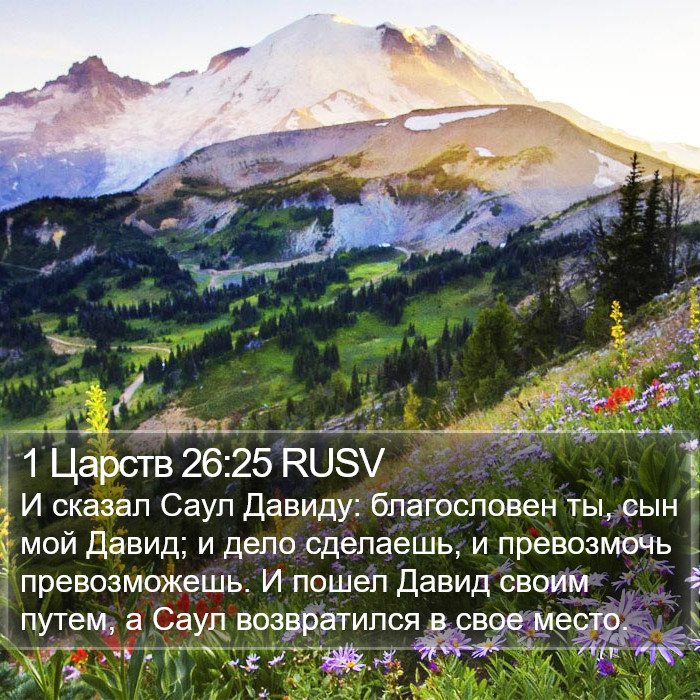 1 Царств 26:25 RUSV Bible Study