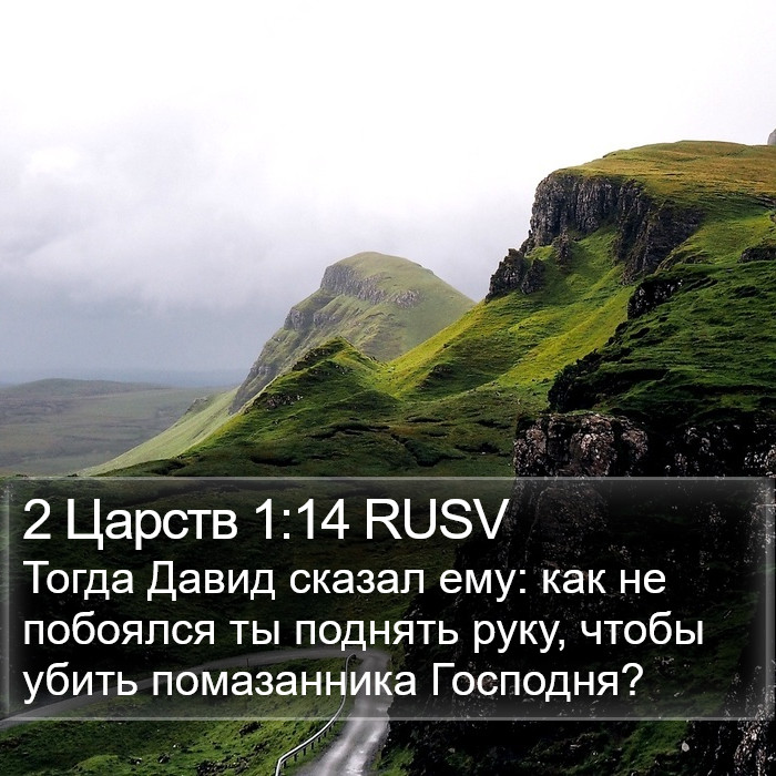 2 Царств 1:14 RUSV Bible Study