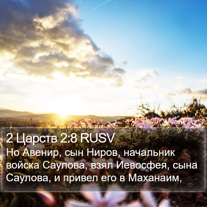 2 Царств 2:8 RUSV Bible Study