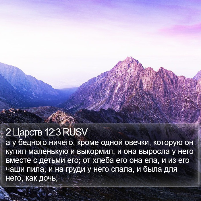 2 Царств 12:3 RUSV Bible Study