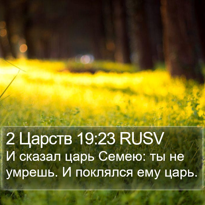 2 Царств 19:23 RUSV Bible Study