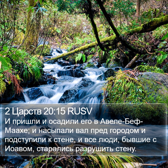 2 Царств 20:15 RUSV Bible Study