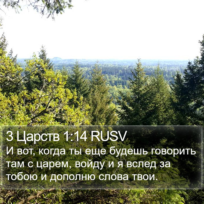 3 Царств 1:14 RUSV Bible Study