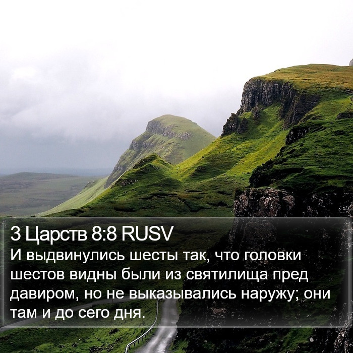 3 Царств 8:8 RUSV Bible Study