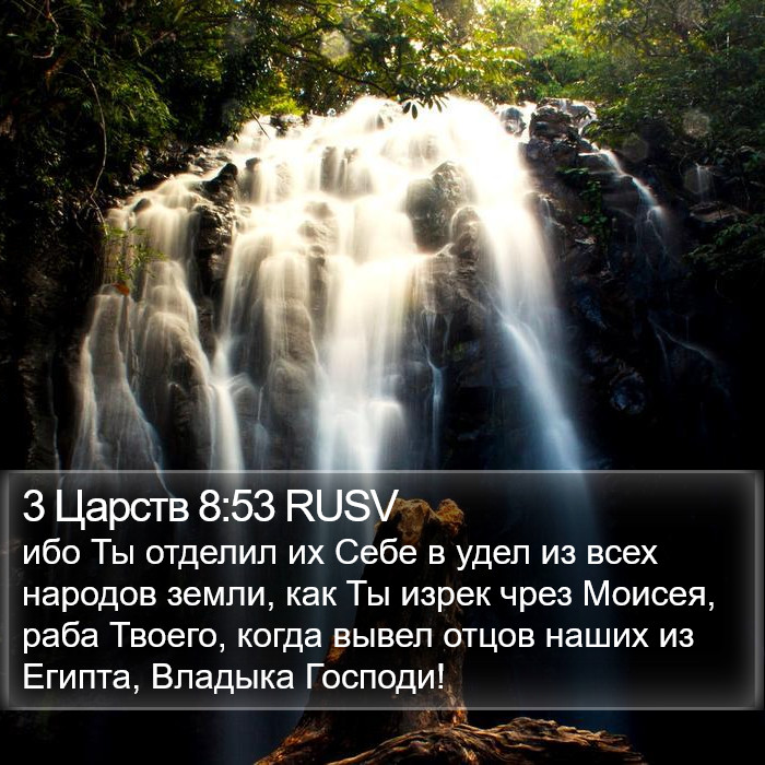 3 Царств 8:53 RUSV Bible Study