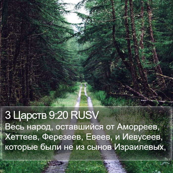 3 Царств 9:20 RUSV Bible Study