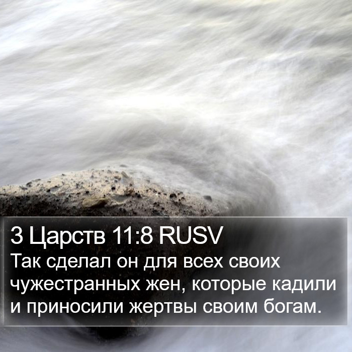 3 Царств 11:8 RUSV Bible Study