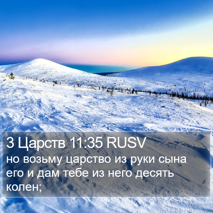 3 Царств 11:35 RUSV Bible Study