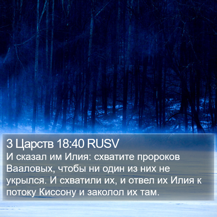 3 Царств 18:40 RUSV Bible Study