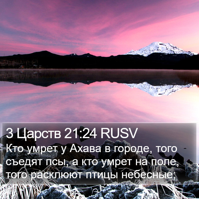 3 Царств 21:24 RUSV Bible Study