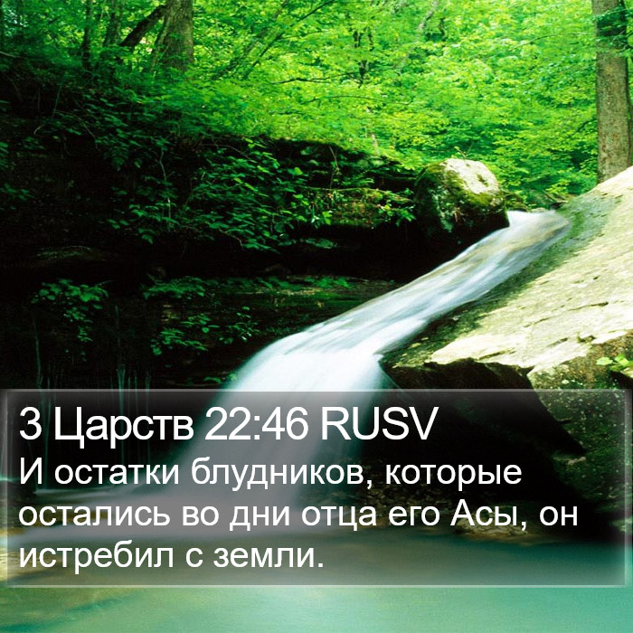 3 Царств 22:46 RUSV Bible Study