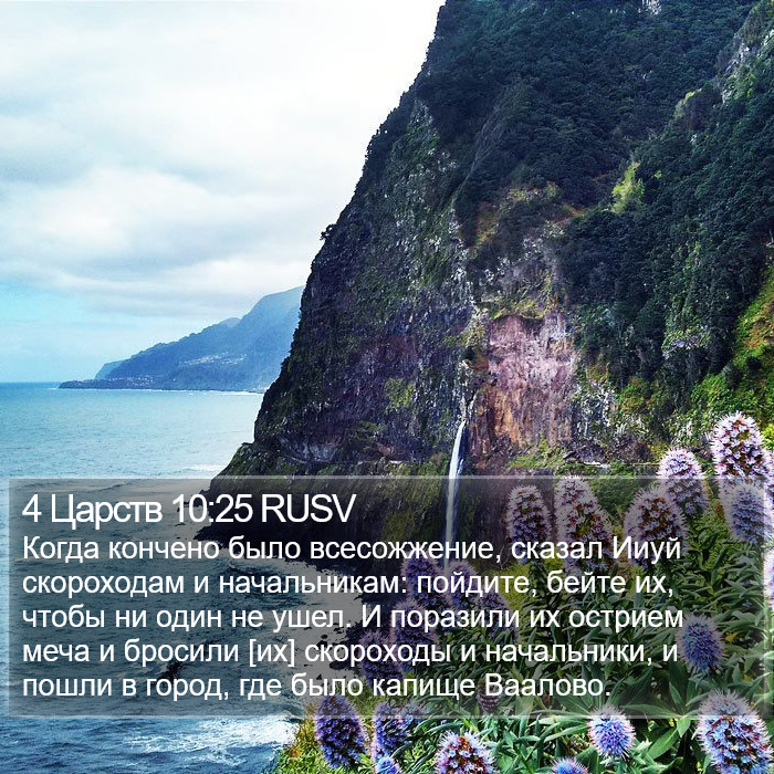 4 Царств 10:25 RUSV Bible Study