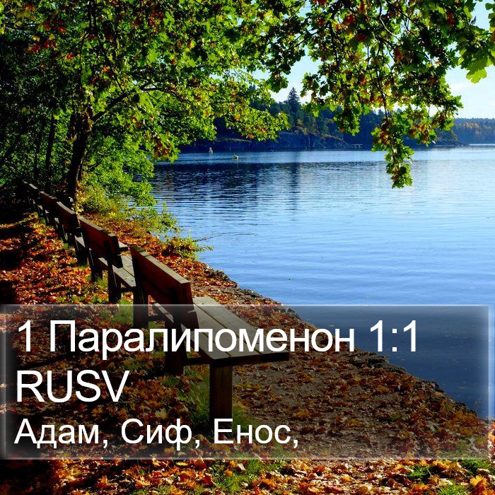 1 Паралипоменон 1:1 RUSV Bible Study