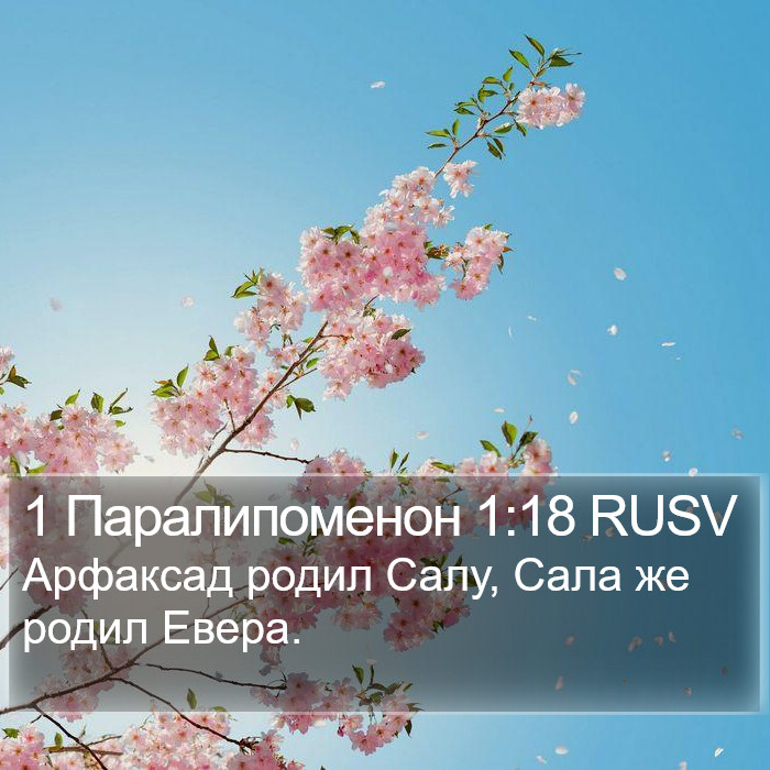 1 Паралипоменон 1:18 RUSV Bible Study