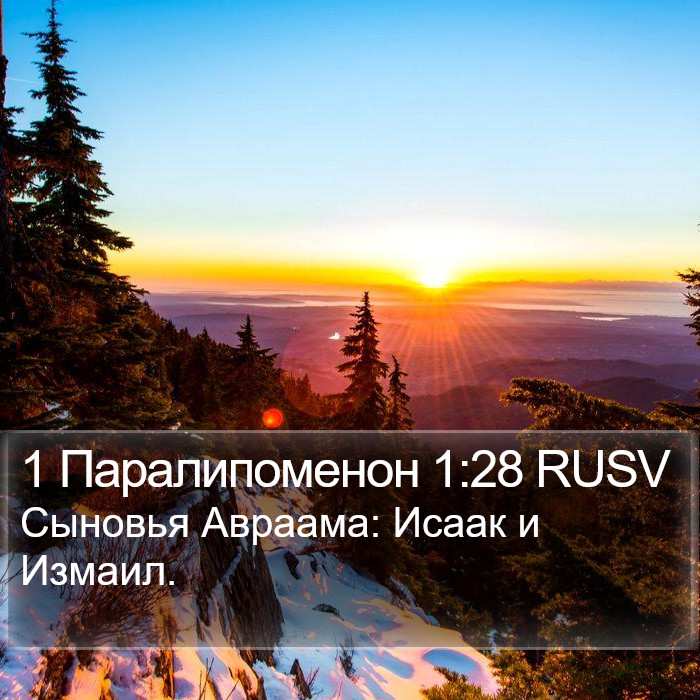 1 Паралипоменон 1:28 RUSV Bible Study