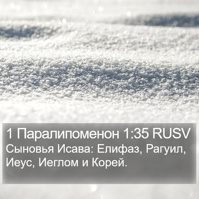 1 Паралипоменон 1:35 RUSV Bible Study