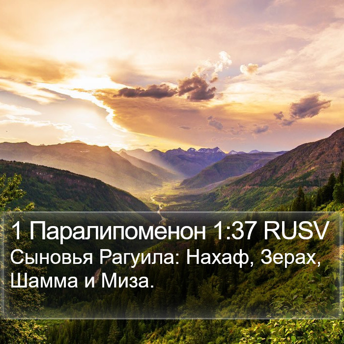 1 Паралипоменон 1:37 RUSV Bible Study