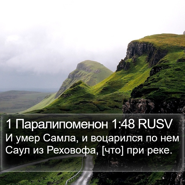 1 Паралипоменон 1:48 RUSV Bible Study