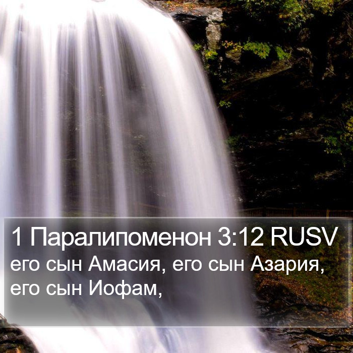 1 Паралипоменон 3:12 RUSV Bible Study