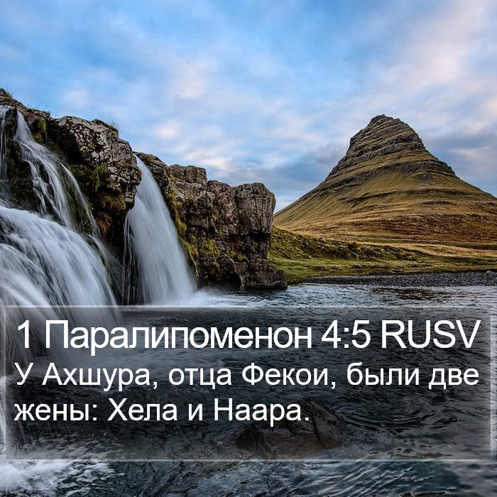 1 Паралипоменон 4:5 RUSV Bible Study