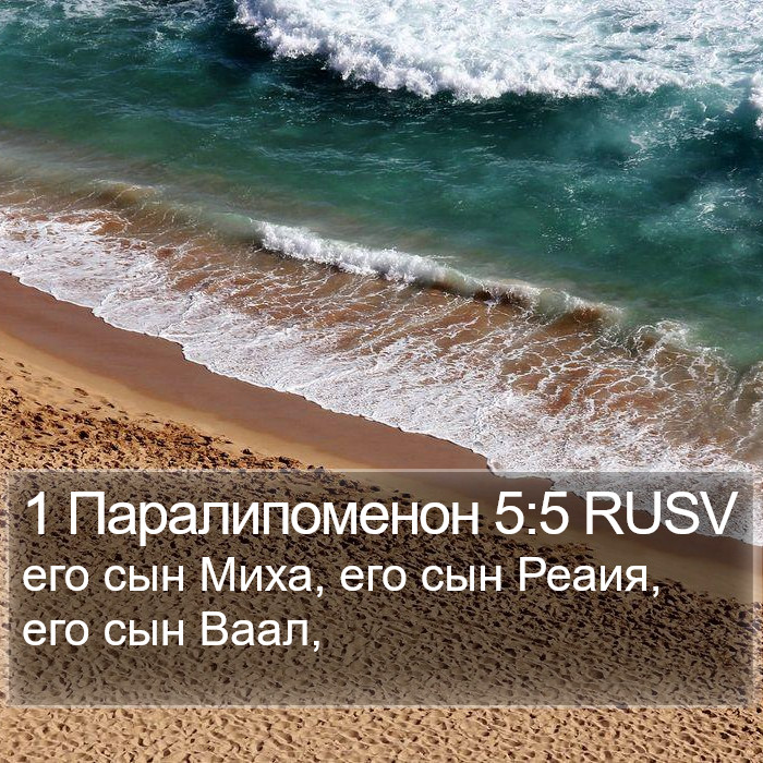 1 Паралипоменон 5:5 RUSV Bible Study