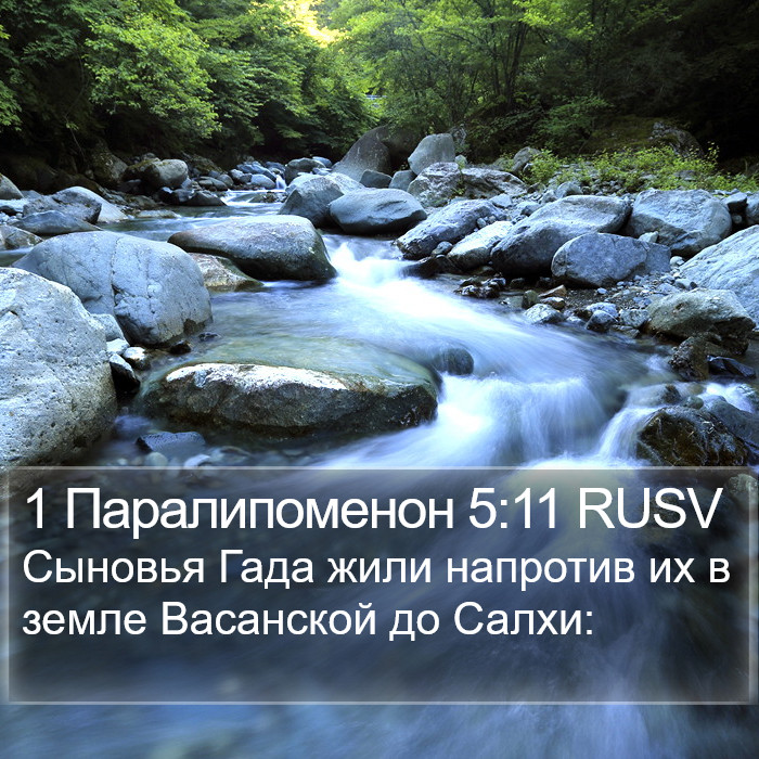 1 Паралипоменон 5:11 RUSV Bible Study