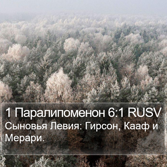 1 Паралипоменон 6:1 RUSV Bible Study