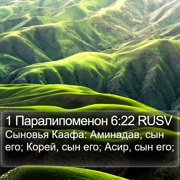 1 Паралипоменон 6:22 RUSV Bible Study