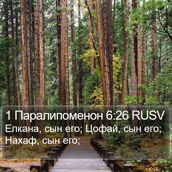 1 Паралипоменон 6:26 RUSV Bible Study