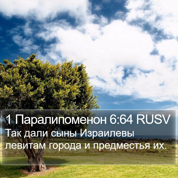 1 Паралипоменон 6:64 RUSV Bible Study