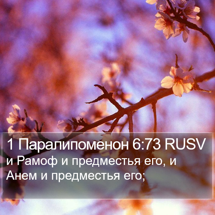 1 Паралипоменон 6:73 RUSV Bible Study
