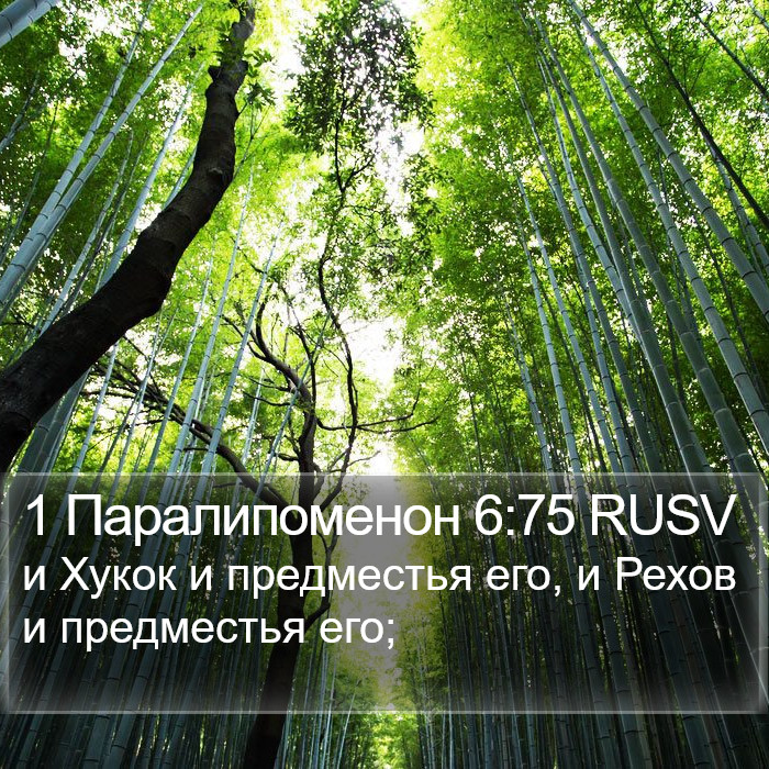 1 Паралипоменон 6:75 RUSV Bible Study