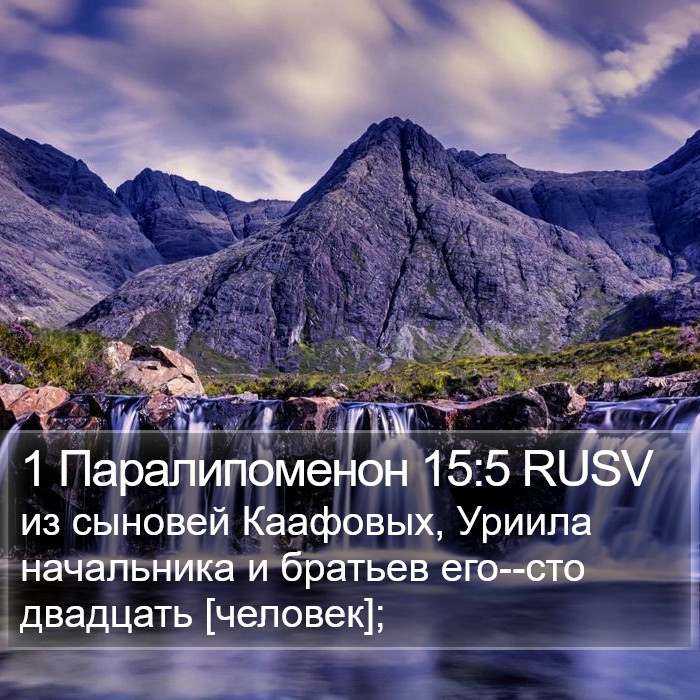 1 Паралипоменон 15:5 RUSV Bible Study