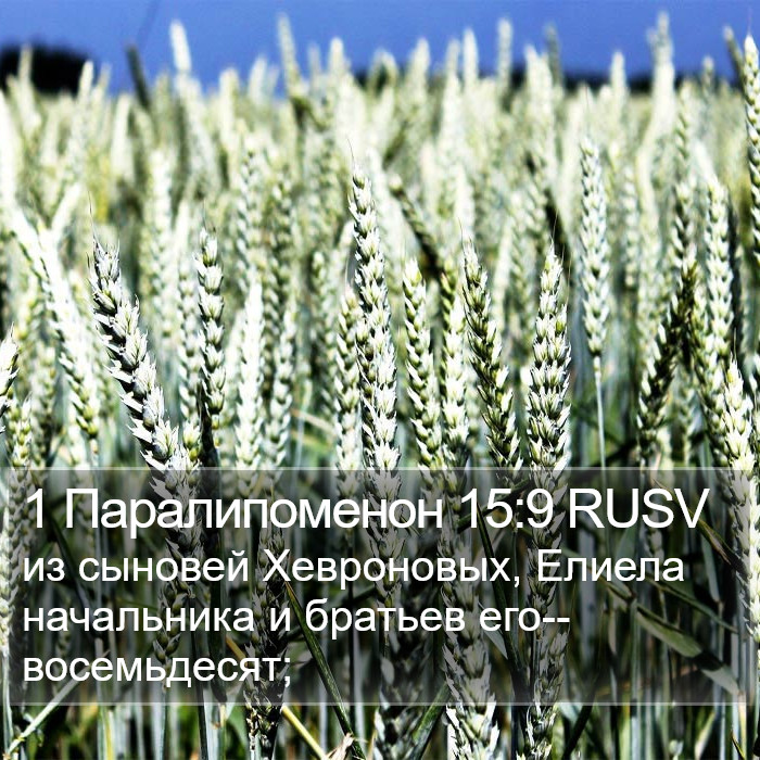 1 Паралипоменон 15:9 RUSV Bible Study