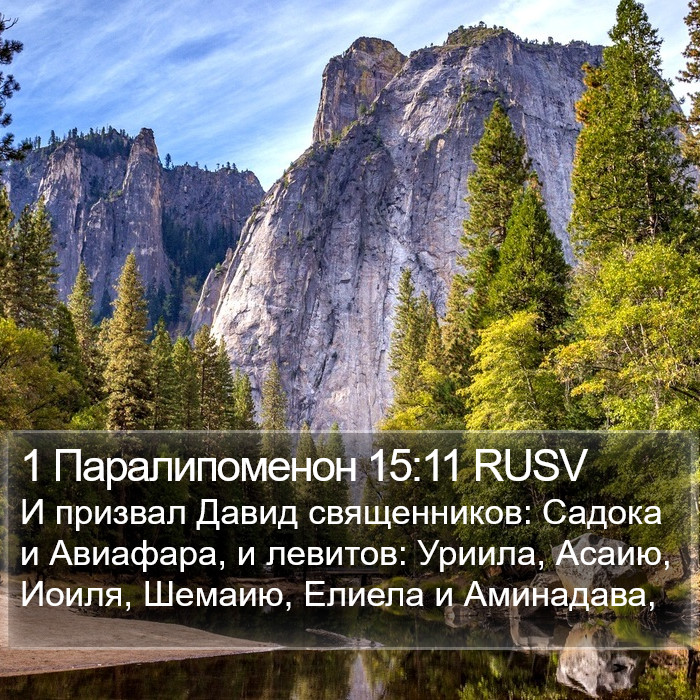 1 Паралипоменон 15:11 RUSV Bible Study