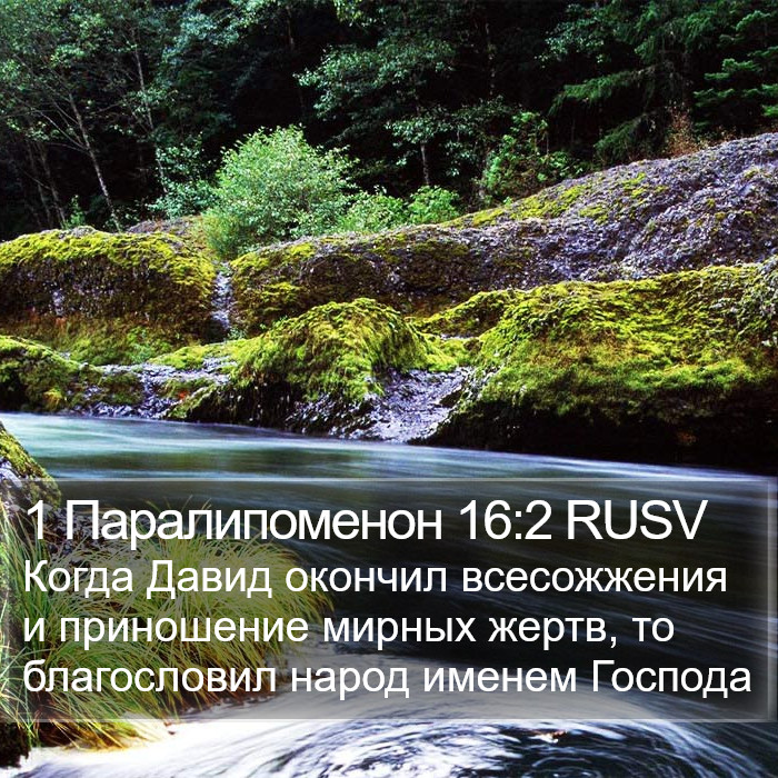 1 Паралипоменон 16:2 RUSV Bible Study